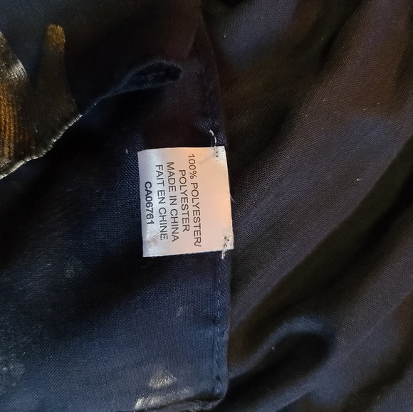 Navy Blue Scarf - Picture 3 of 3